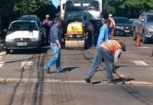 Prefeitura divulga os trabalhos realizados pelas equipes de Tapa Buracos de 22 a 28/05