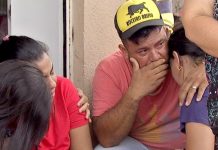 Jardineiro de Campo Grande discutindo com suspeito e em seguida sendo atropelado