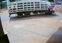 VÍDEO: câmeras de segurança mostram o momento em que a adolescente foi atropelada por caminhão