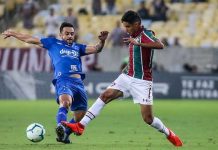 No apagar das luzes, Fluminense arranca empate com Cruzeiro no Maracanã