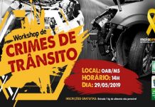 Estão abertas as inscrições para o Workshop Crimes de Trânsito