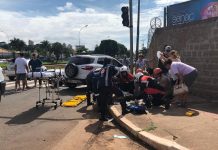 Motociclista fica ferido em colisão na capital de MS