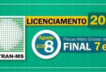 Detran-MS alerta: Agosto é mês de pagar licenciamento de placas com final 7 e 8
