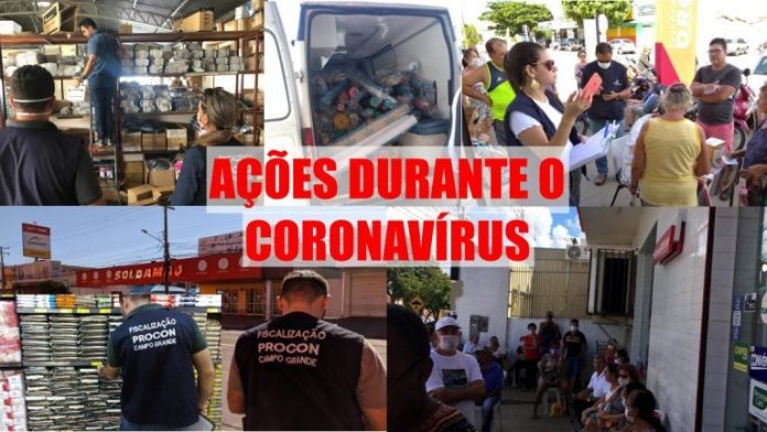 PROCON CAMPO GRANDE REALIZA DIVERSAS AÇÕES PARA EVITAR CONTÁGIO DO NOVO CORONAVÍRUS
