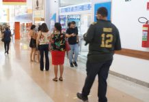 Vigilância Sanitária vistoria cumprimento de Plano de Biossegurança em Shoppings da Capital