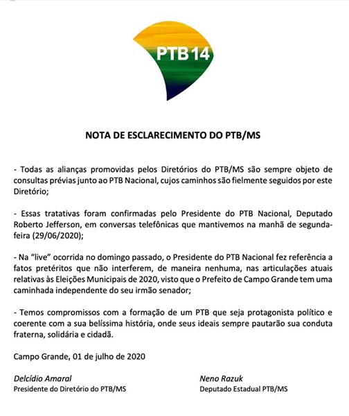 nota do ptb ms