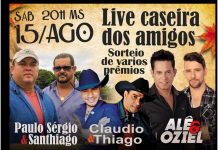Modão promete ser bom em Live Caseira dos Amigos neste Sábado (15)