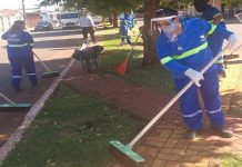 Reeducandas retomam trabalho de limpeza urbana em Jateí com adoção de medidas preventivas