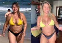 Andréa Sorvetão mostra antes e depois do corpo com um mês e meio de dieta