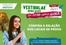 Vestibular da UEMS acontece no próximo domingo; confira locais de prova e horários