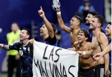 “Argentina pode tudo”: web ironiza possível punição por faixa sobre as Malvinas