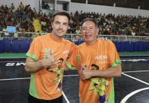 TBT ¨Gerson Claro participa do Futebol Solidário em Miranda ao lado do craque Falcão¨