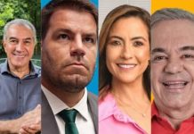 Quaest para o Senado em MS: Azambuja, 22%; Contar, 15%; Soraya, 11%; e Vander, 9%