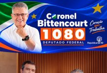 Coronel Bittencourt para Deputado Federal e Eduardo Riedel para governo MS