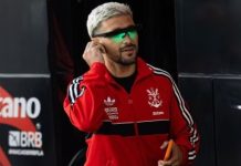Entenda por que Arrascaeta usou óculos especiais verdes antes de jogo do Flamengo